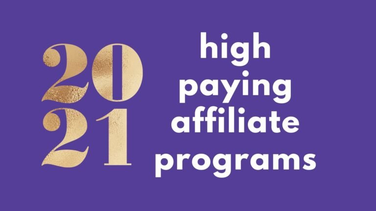high paying affiliate programs